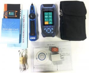 Mini pro OTDR Reflectometer 9 functions in 1 device OPM OLS VFL Event Map RJ45 Ethernet Cable Sequence Distance Tracker